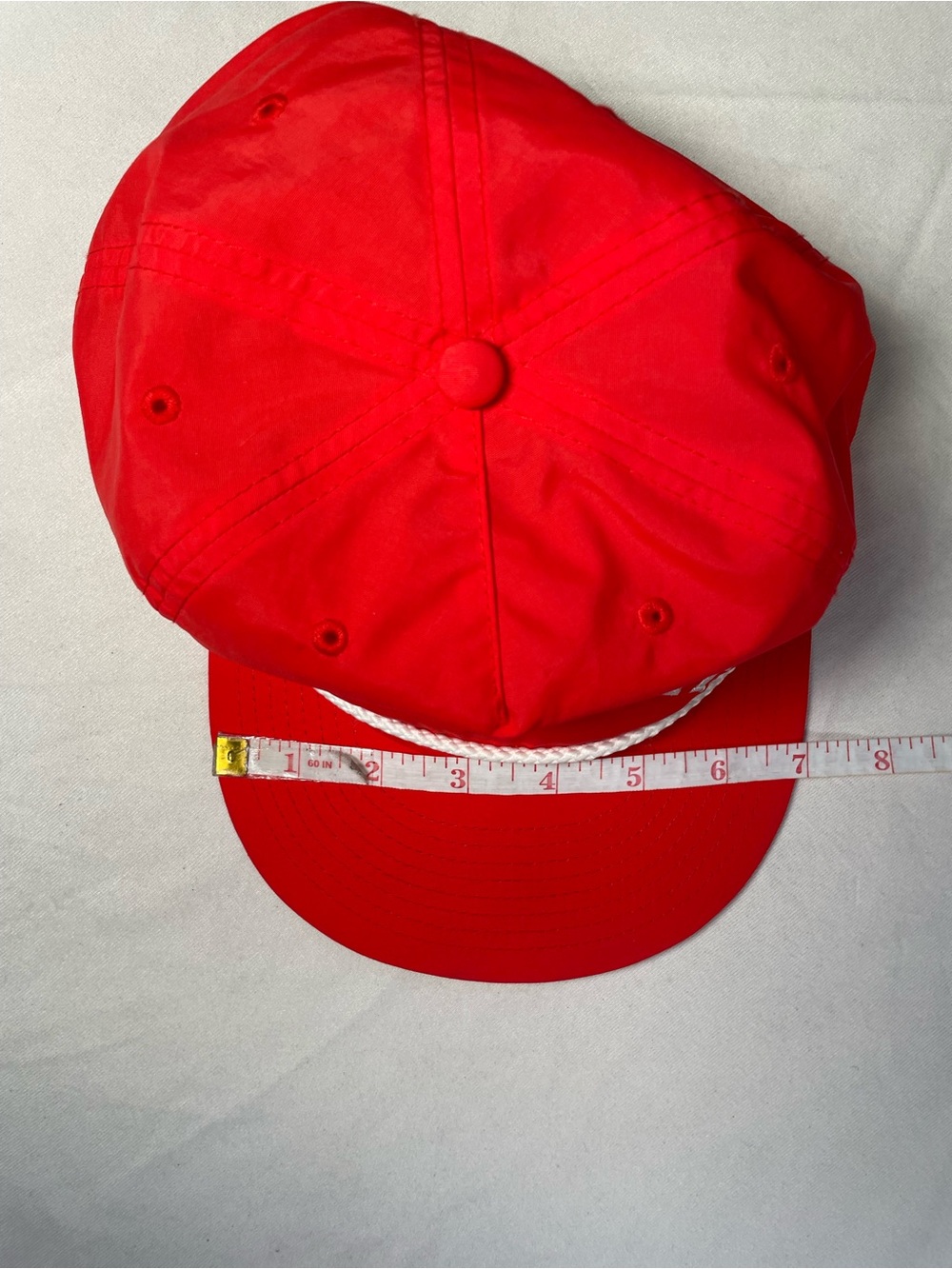 Flaky Salt AS Colour Hat Cap Snap Back Mens One Size Red 5 Panel Surf Rope - Picture 5 of 7